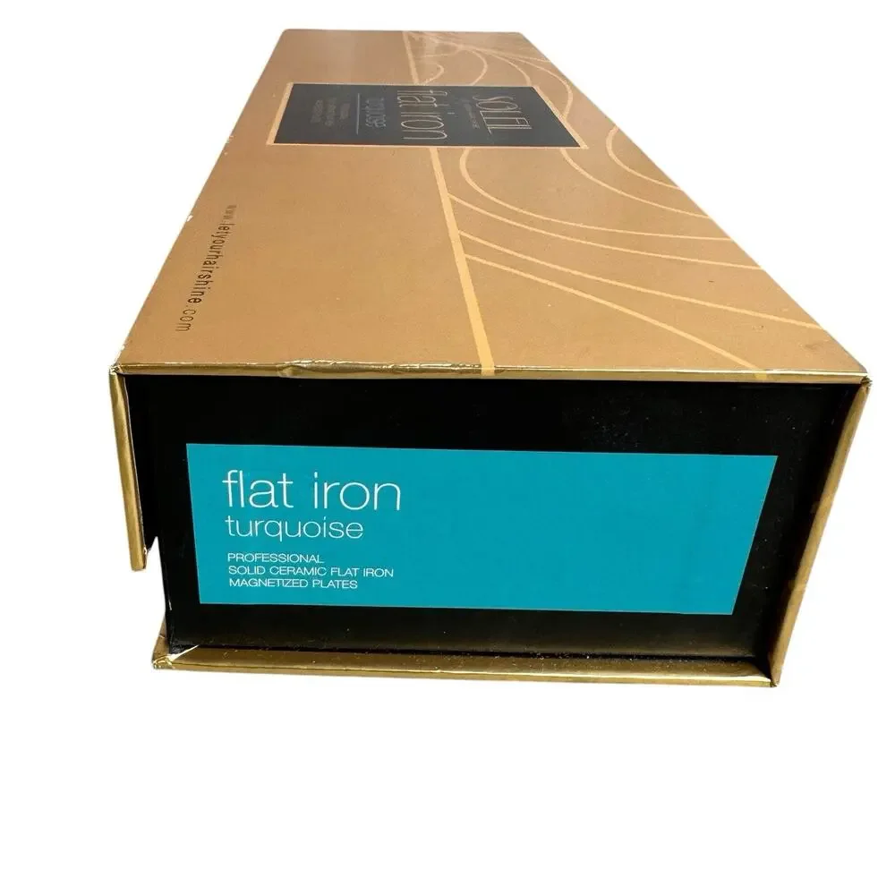 Soleil Professional Flat Iron Hair Straightener Ceramic Plates New Open Box